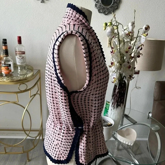 Vintage Handmade crotchet vest size M - Picture 3 of 5